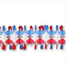 2015 New Design 12 Foot Patriotic Spider Fringe Paper Garland